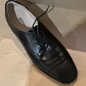 BOSS Men's Black Leather Shoes